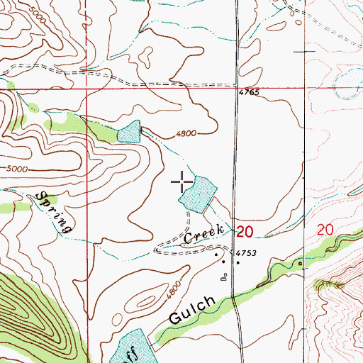 Topographic Map of Robin Hood Number 2 Dam, MT