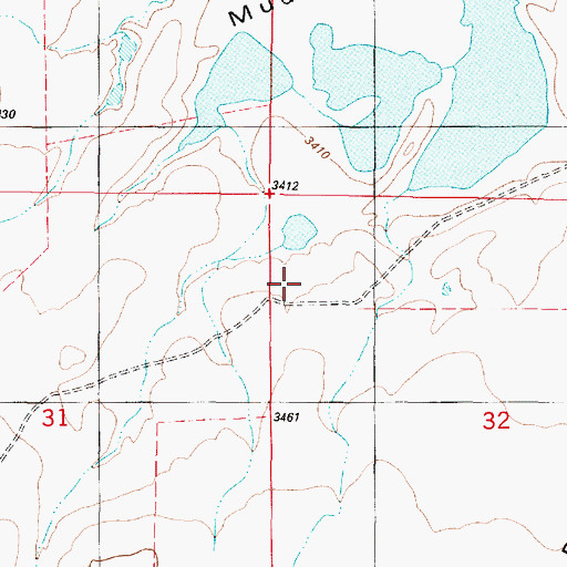 Topographic Map of Spun Dam, MT