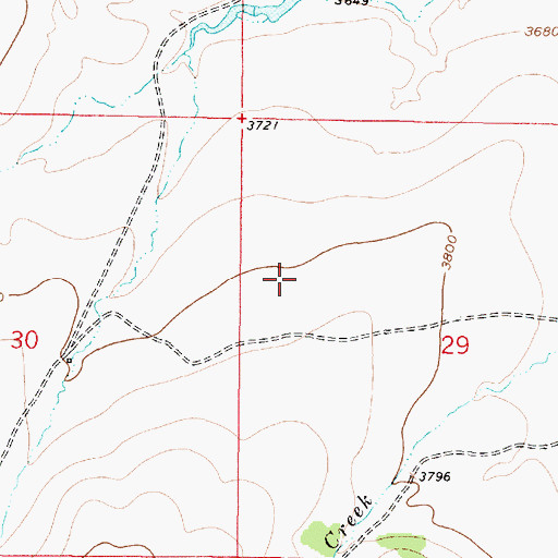 Topographic Map of Dana-Cameron Ranch Dam, MT