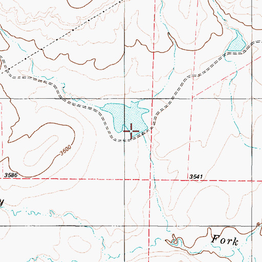 Topographic Map of GMG Dam, MT