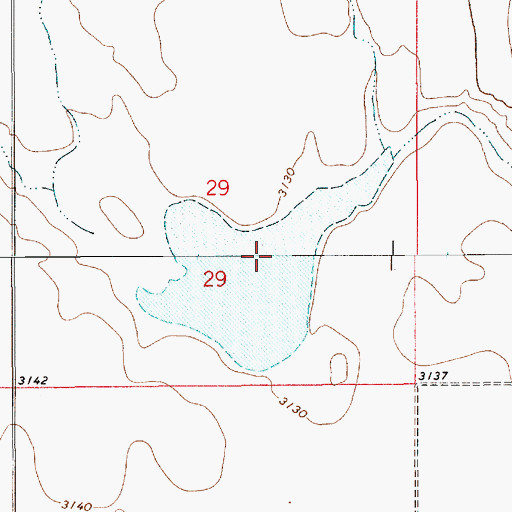 Topographic Map of Peebles Dam, MT
