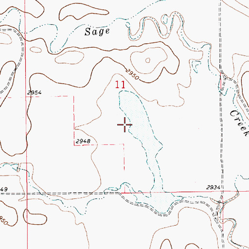 Topographic Map of Hybner Dam, MT