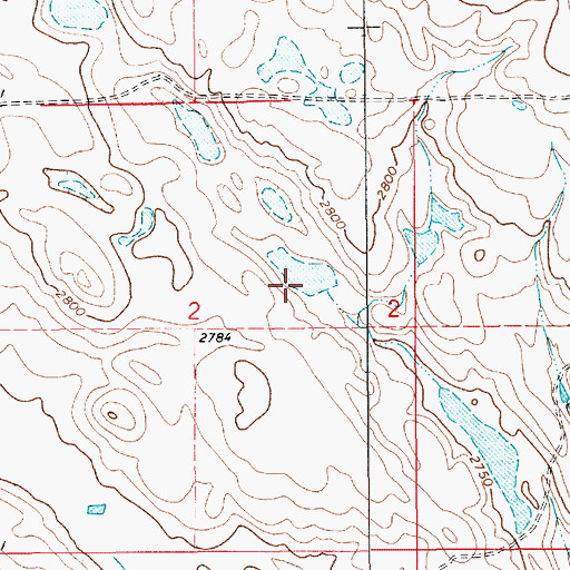 Topographic Map of Keeling Dam, MT
