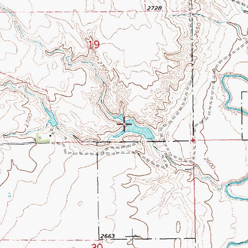 Topographic Map of Big Jugs Dam, MT
