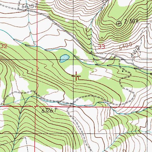 Topographic Map of North Meadow Creek Dam, MT