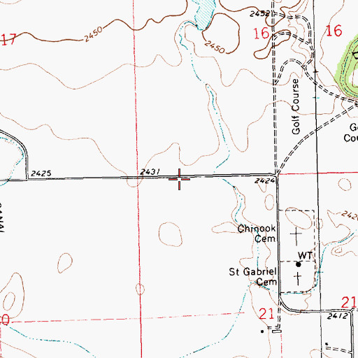 Topographic Map of Maddox Ranch Corporation Number 1 Dam, MT