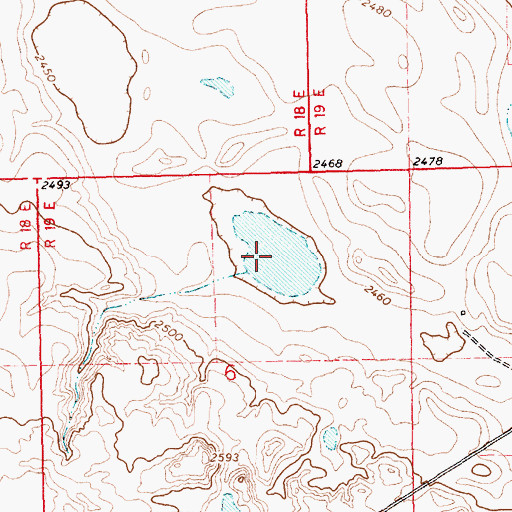 Topographic Map of Epstlon Dam, MT