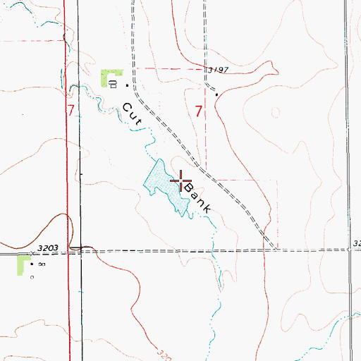 Topographic Map of Fuddy Duddy Dam, MT