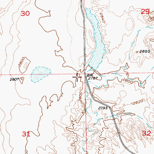 Topographic Map of Osterized Dam, MT