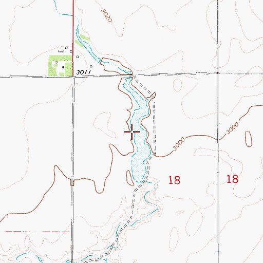 Topographic Map of Good Ol West Dam, MT