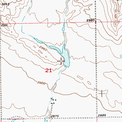 Topographic Map of Comet Dam, MT