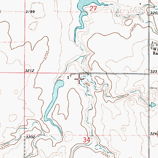 Topographic Map of Smart Mans Dam, MT