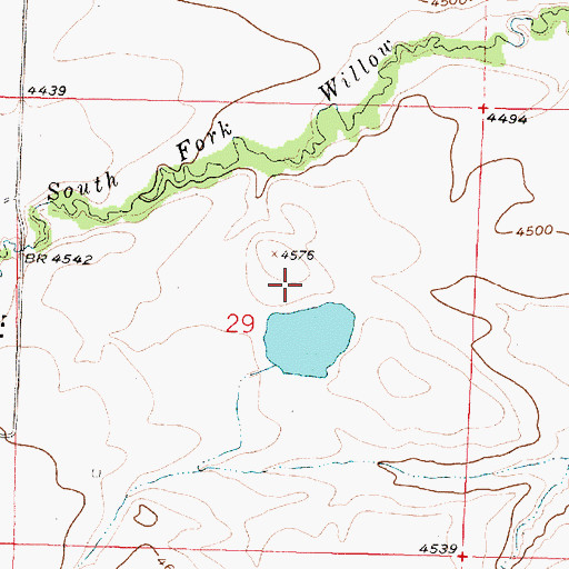 Topographic Map of Deep Can Dam, MT