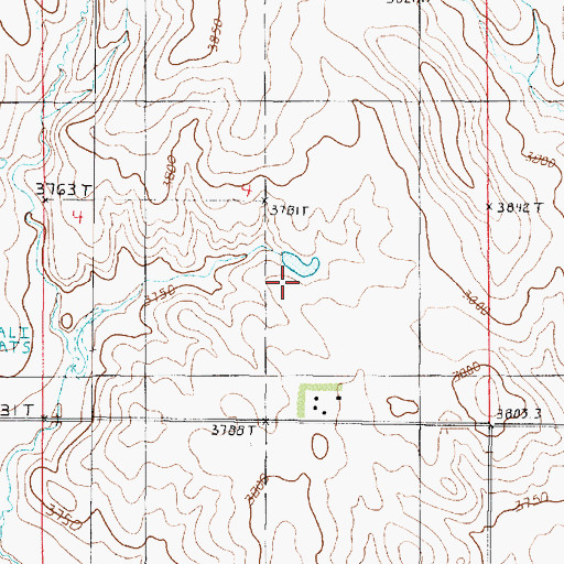 Topographic Map of Thav Dam, MT