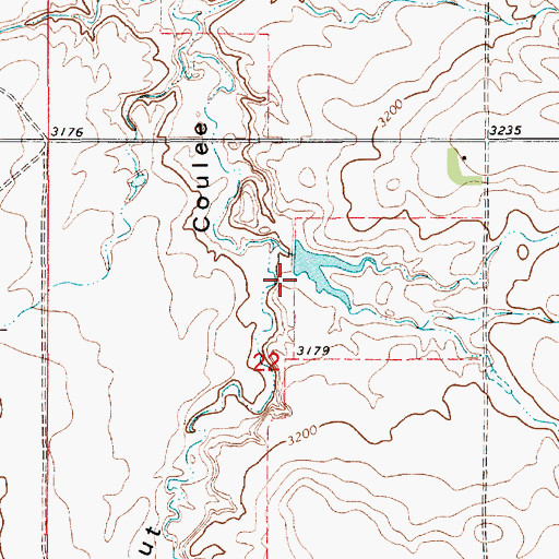 Topographic Map of Node Dam, MT