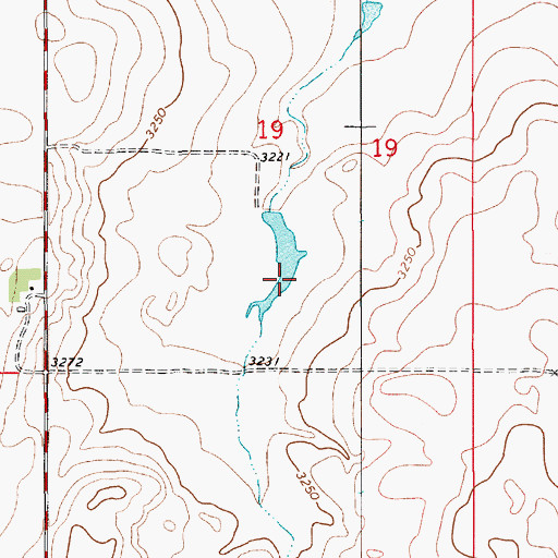Topographic Map of Waterman Dam, MT
