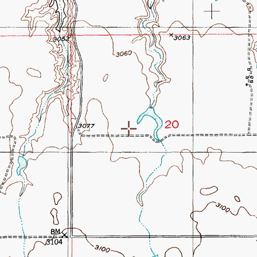 Topographic Map of Artic Dam, MT