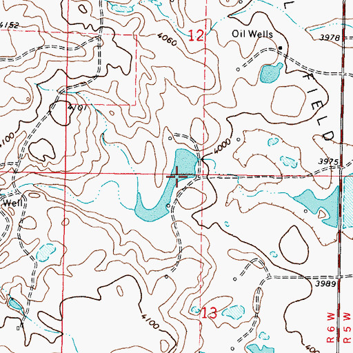 Topographic Map of Upsilon Dam, MT