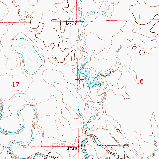 Topographic Map of Schotish Dam, MT