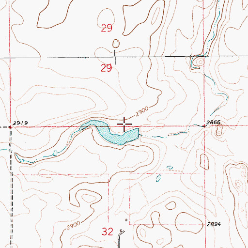 Topographic Map of Narcissus Dam, MT
