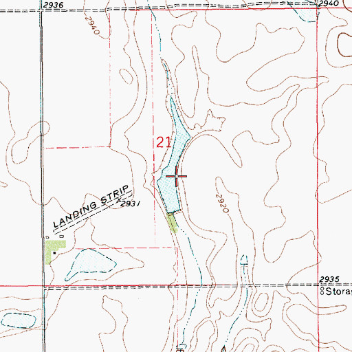 Topographic Map of Libra Dam, MT
