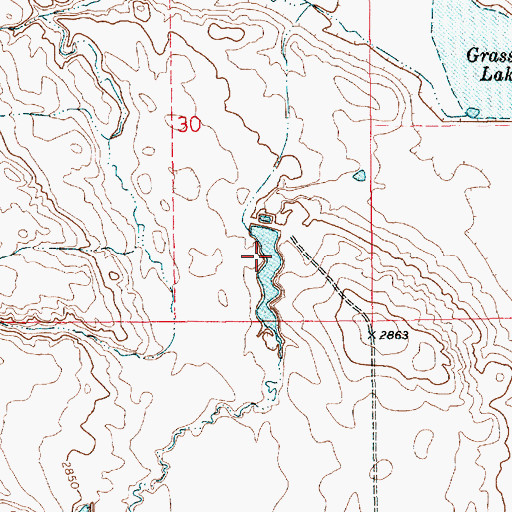 Topographic Map of Apogee Dam, MT