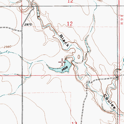 Topographic Map of Samantha Dam, MT