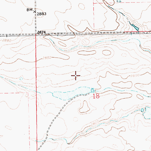 Topographic Map of Epiphany Dam, MT