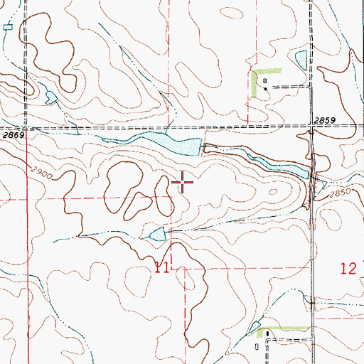 Topographic Map of Capricorn Dam, MT