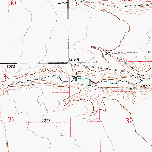 Topographic Map of Indian Judy Dam, MT