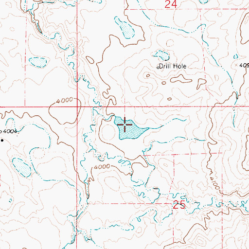 Topographic Map of Betelguese Dam, MT