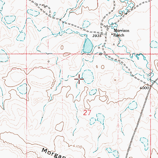 Topographic Map of Famolare Dam, MT