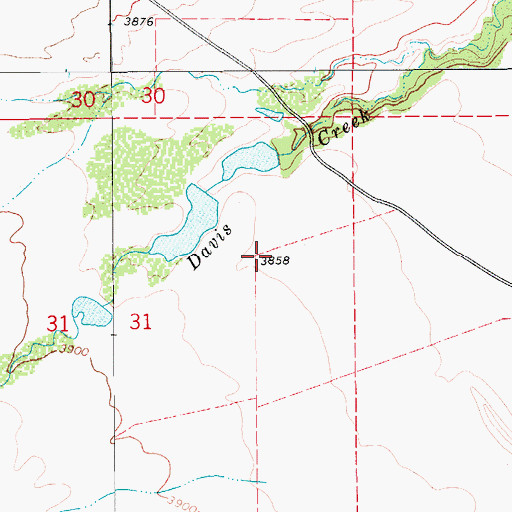 Topographic Map of Complimentary Dam, MT