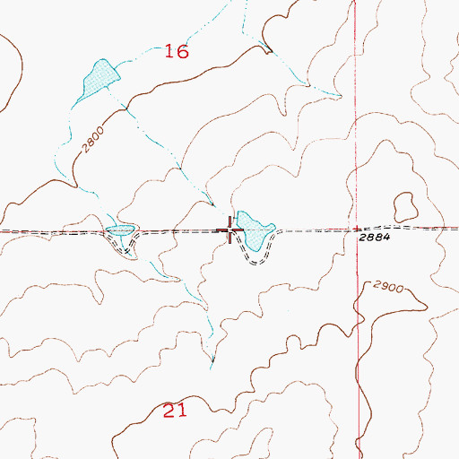 Topographic Map of Agnes Bob and Noel Dam, MT