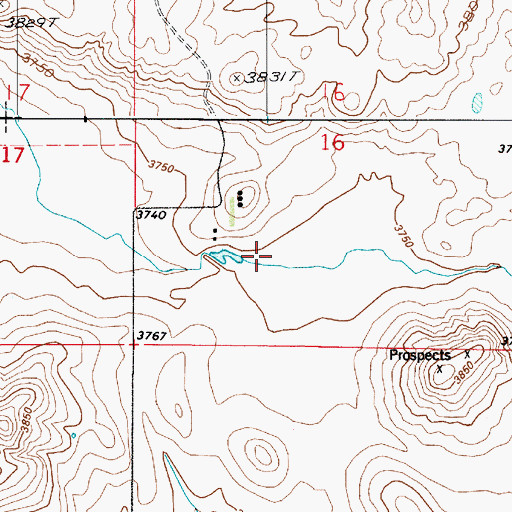 Topographic Map of Kodak Dam, MT
