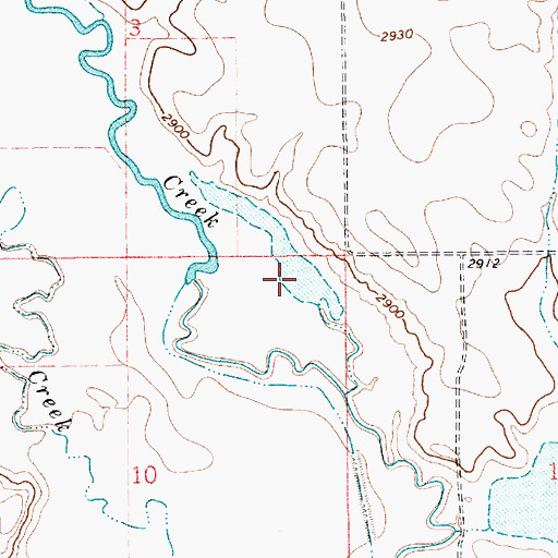 Topographic Map of Big Sage Hen Dam, MT