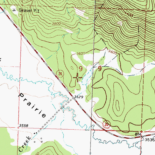Topographic Map of Lepus Dam, MT