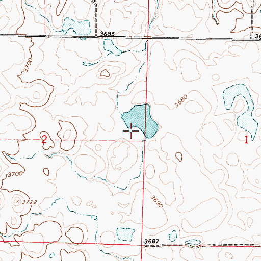 Topographic Map of Apocolipse Dam, MT