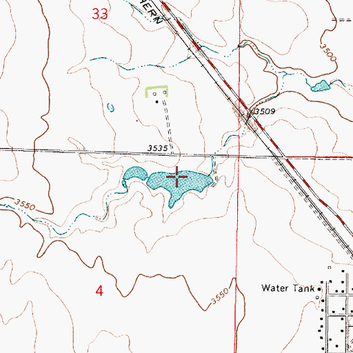 Topographic Map of Otilalda Dam, MT