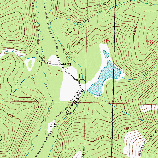 Topographic Map of Copenhagen Dam, MT