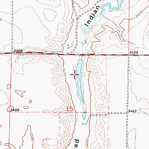 Topographic Map of Algol Dam, MT