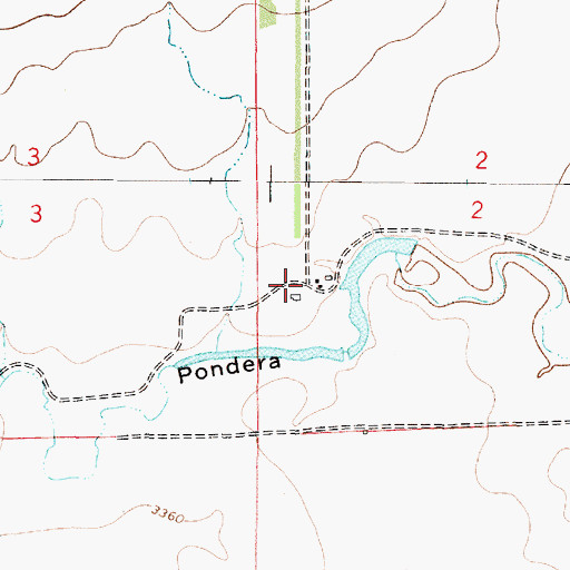 Topographic Map of Dachau Dam, MT