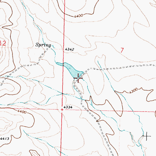 Topographic Map of Vigor Dam, MT