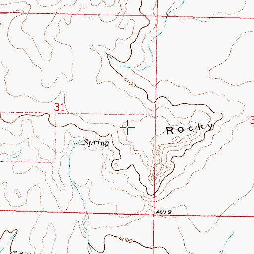 Topographic Map of Pish Dam, MT
