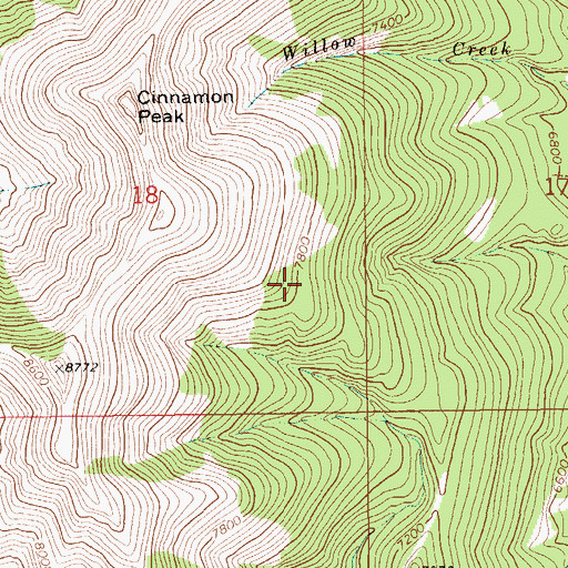 Topographic Map of Twelvemile Coulee Dam, MT