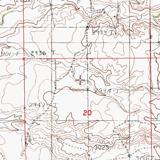 Topographic Map of Didache Dam, MT