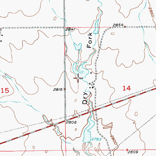 Topographic Map of Diomedes Dam, MT
