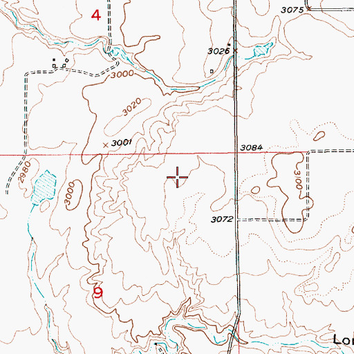 Topographic Map of Dodecanese Dam, MT