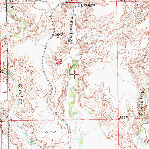 Topographic Map of Mission Mountain Dam, MT