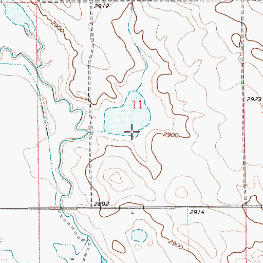 Topographic Map of Mustapha Dam, MT